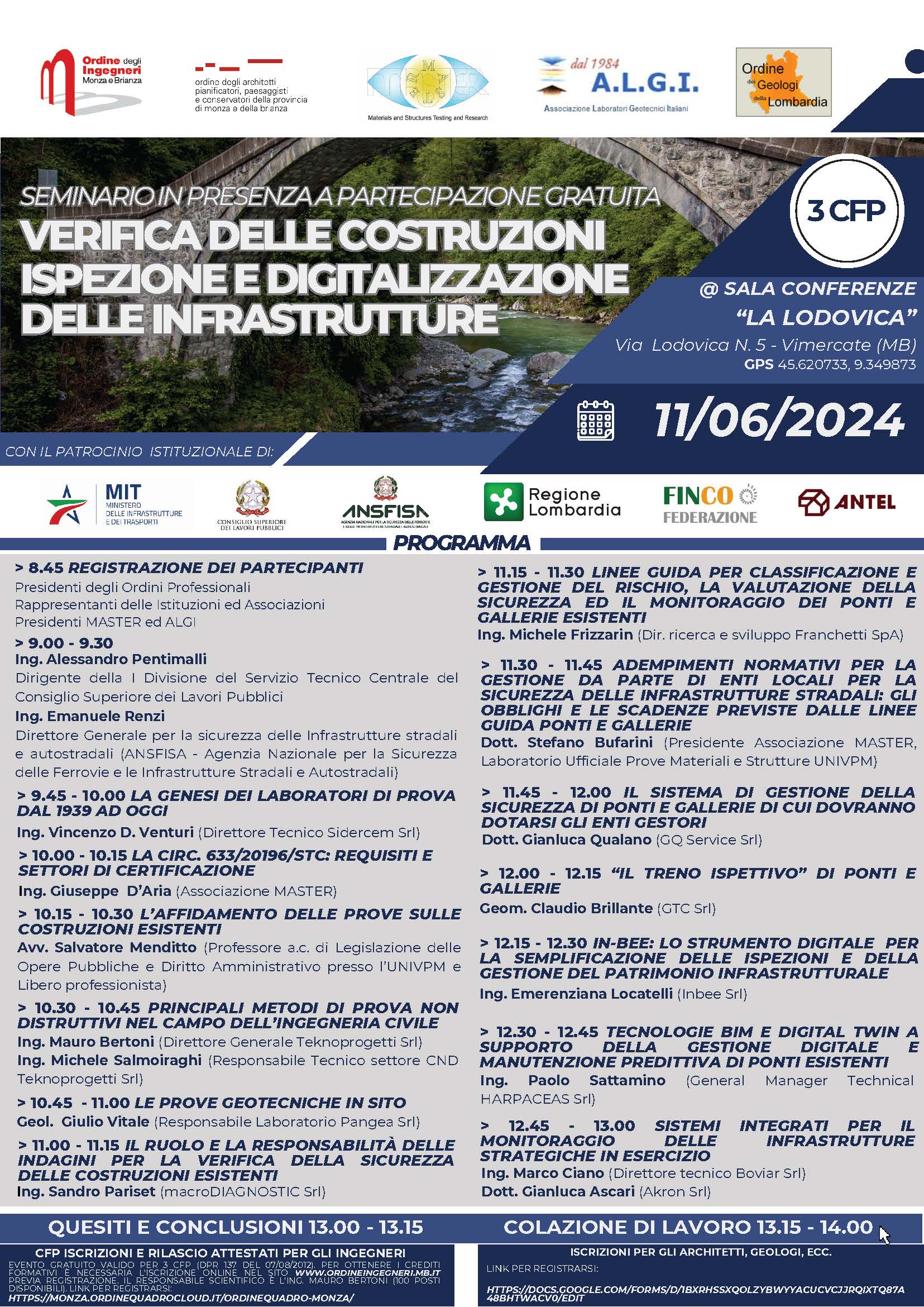 VERIFICA DELLE COSTRUZIONI ISPEZIONE E DIGITALIZZAZIONE DELLE INFRASTRUTTURE